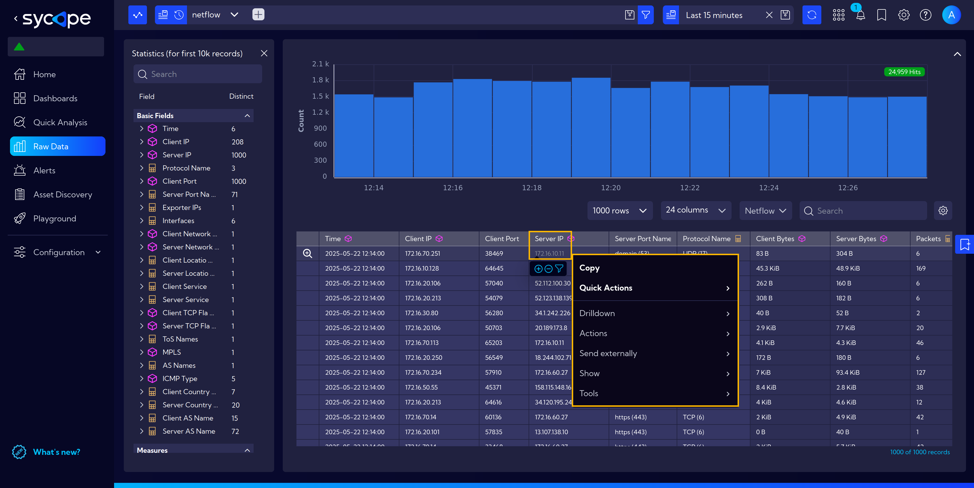 Menu Server IP